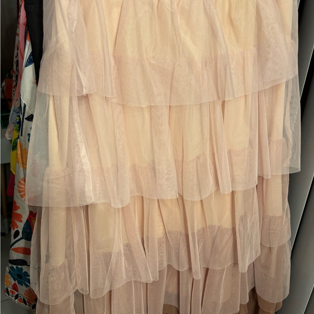 Listicle Blush Tulle Skirt